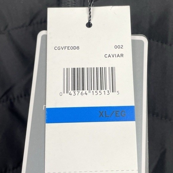 NEW Callaway Quilted Puffer Vest Men's XL Golf Caviar Black Full Zip Pockets - Picture 5 of 8